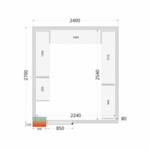 Chambre Froide Positive TEFCOLD 2400 x 2700 - Optimalna konzervacija za profesionalce.