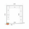 Chambre Froide Positive TEFCOLD 2400 x 2700 - Optimalna konzervacija za profesionalce.