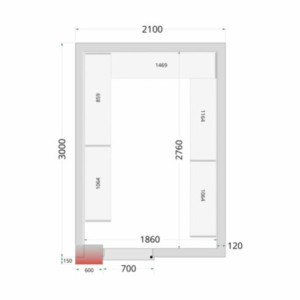 Ploča Hladnjače TEFCOLD 2100x3000x2200 mm: Pouzdano i Učinkovito Skladištenje