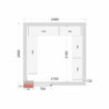 Panneau Chambre Froide TEFCOLD 2400 x 2400 - Izolacija 120 mm