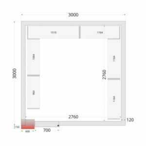 Ploča Hladnjače TEFCOLD - 3000x3000x2200 mm : Učinkovita Izolacija