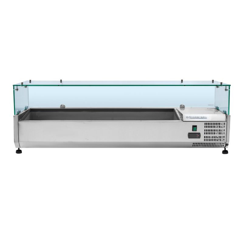 Saladette Réfrigérée à Poser Vitrée - 9 x GN 1/4 Dynasteel | Qualité et Praticité Saladette Réfrigérée à Poser Vitrée - 9 x GN 1/4 Dynasteel | Qualité et Praticité