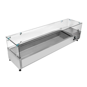 Refrigerated Countertop Display Saladette - 8 x GN 1/3 - Dynasteel