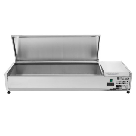 Saladette Hladnjak za postavljanje Poklopac Inox - 6 x GN 1/3 - Dynasteel