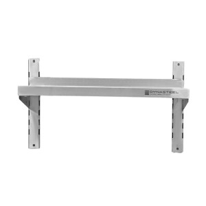 Zidna polica od nehrđajućeg čelika na nosačima - L 800 x P 300 mm - Dynasteel