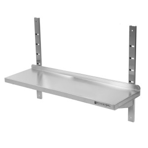 Zidna polica od nehrđajućeg čelika - L 1400 x P 300 mm - Dynasteel