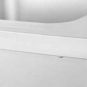 Plonge s perilicom posuđa, stražnjom pločom i policom - 1200 x 700 - Ocjeđivač s lijeve strane - Dynasteel