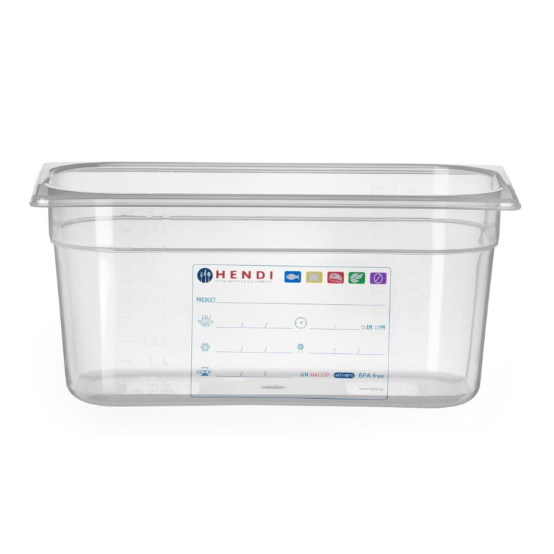 Boîte de Stockage Gastronorme GN 1/3 - 5,7 L - H 150 mm Boîte de Stockage Gastronorme GN 1/3 - 5,7 L - H 150 mm