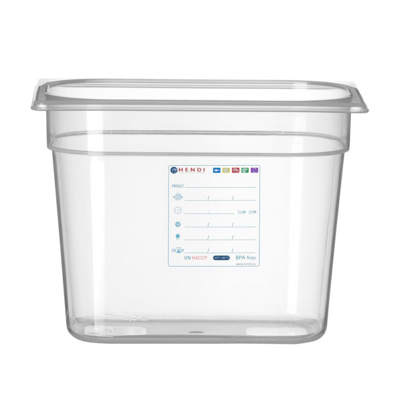 Gastronorm container 1/4 - Brand HENDI - Fourniresto Gastronorm container 1/4 - Brand HENDI - Fourniresto