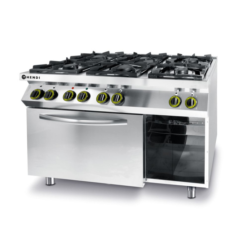 Štednjak Kitchen Line - 6 plamenika s električnom konvekcijskom pećnicom GN 1/1 Štednjak Kitchen Line - 6 plamenika s električnom konvekcijskom pećnicom GN 1/1