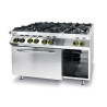Štednjak Kitchen Line - 6 plamenika s električnom konvekcijskom pećnicom GN 1/1