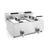 Friteza Profi Line s digitalnim odvodnim slavinom - 2 x 8 l - Brand HENDI - Fourniresto