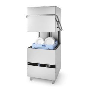 Hood-Type Dishwasher K1500 - with Detergent Dispenser - HENDI
