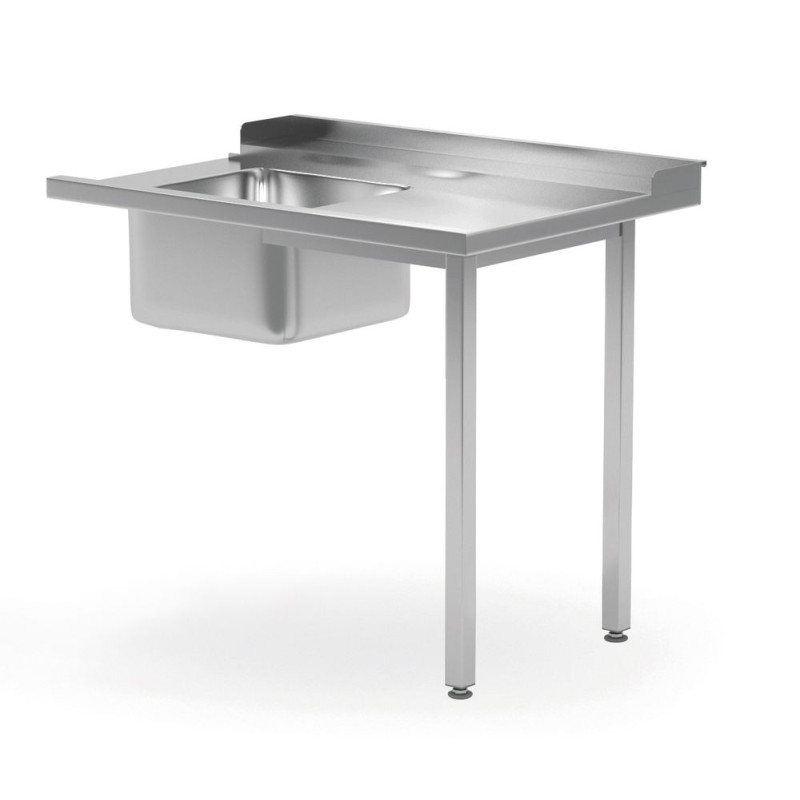 Table de Chargement pour Lave-vaisselle avec Évier à Gauche Table de Chargement pour Lave-vaisselle avec Évier à Gauche
