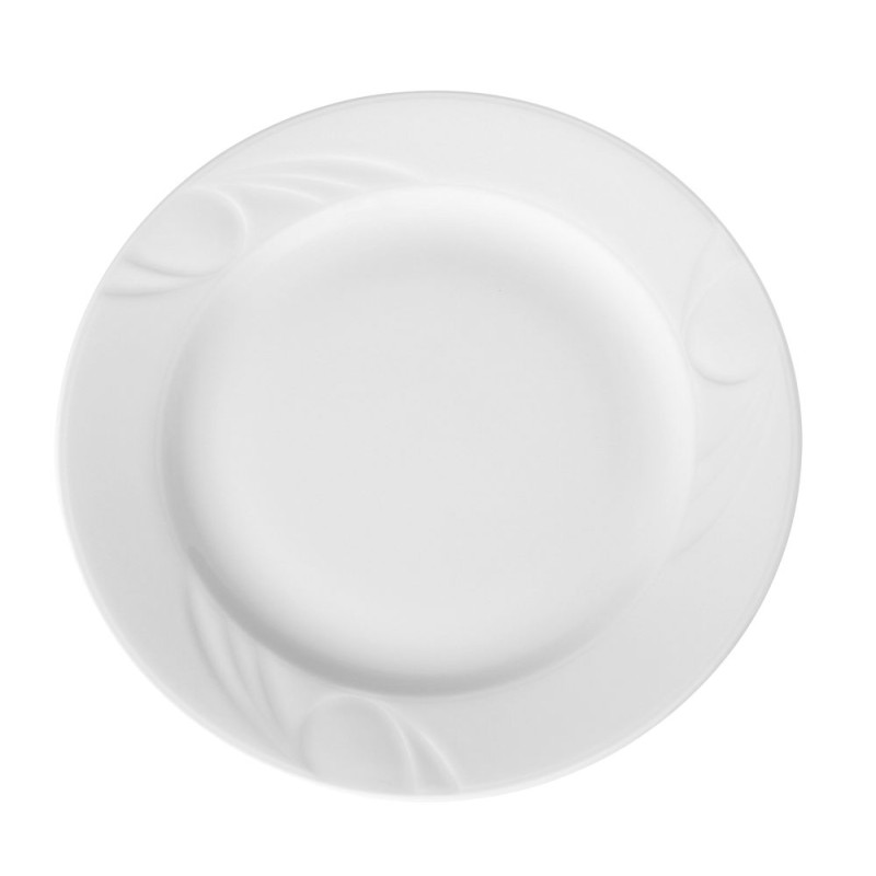 Assiette Plate en Porcelaine Karizma - 240 mm de Diamètre Assiette Plate en Porcelaine Karizma - 240 mm de Diamètre