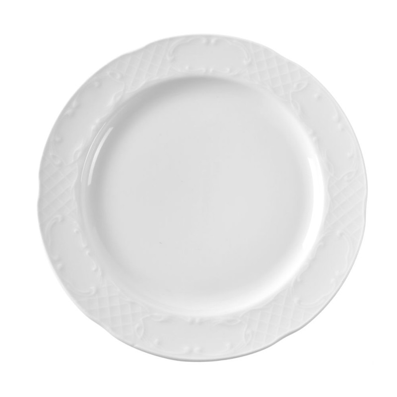 Assiette Plate en Porcelaine Flora - 270 mm de Diamètre Assiette Plate en Porcelaine Flora - 270 mm de Diamètre
