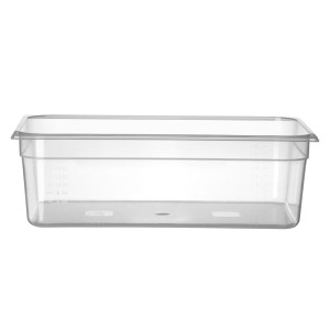 Bak gastronorma od polipropilena GN 1/1 s mjernom skalom - 21 L - P 150 mm