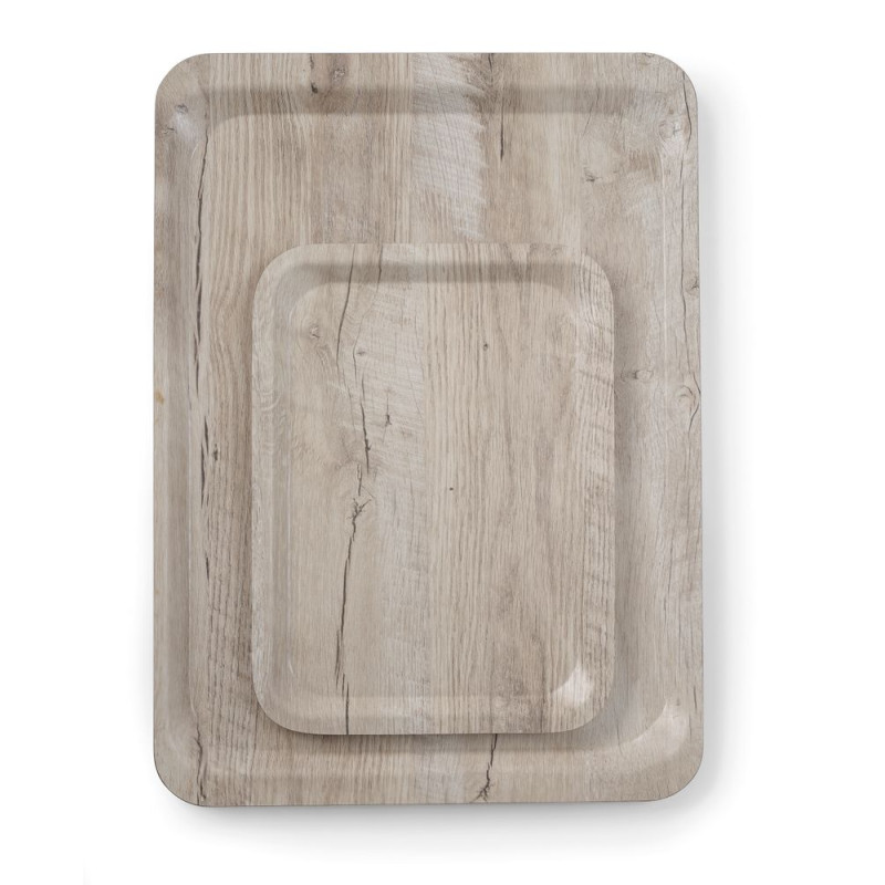 Melamine Printed Light Wood Service Tray - 350 x 240 mm Melamine Printed Light Wood Service Tray - 350 x 240 mm