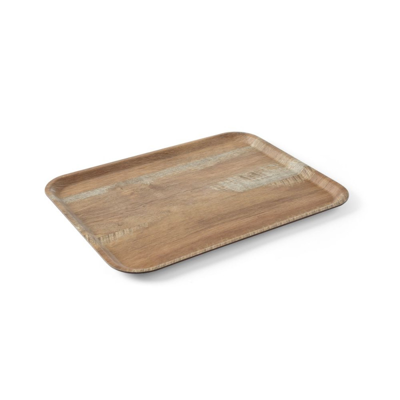 Pladanj za posluživanje od melamina s uzorkom drveta - 530 x 370 mm Pladanj za posluživanje od melamina s uzorkom drveta - 530 x 370 mm