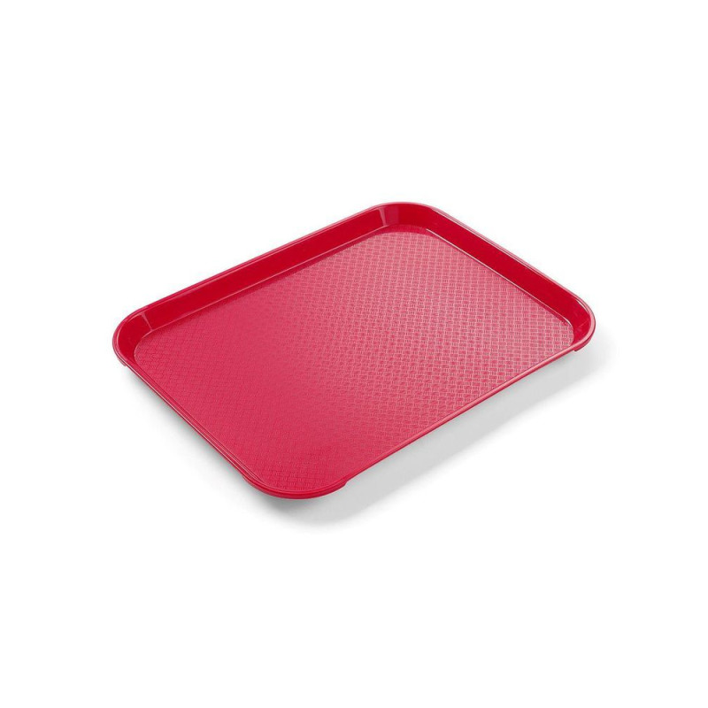 Plateau Rectangulaire Fast Food - Petit Modèle 265 x 345 mm - Rouge Plateau Rectangulaire Fast Food - Petit Modèle 265 x 345 mm - Rouge