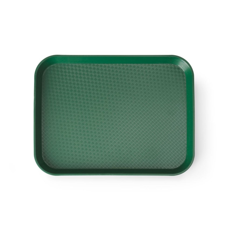 Rectangular Fast Food Tray - Small Size 265 x 345 mm - Green Rectangular Fast Food Tray - Small Size 265 x 345 mm - Green