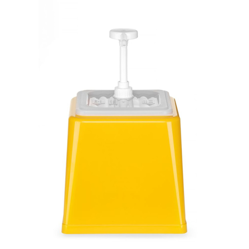 Dozator za umak s pumpom - žuta boja - 2,5 L - Hendi Dozator za umak s pumpom - žuta boja - 2,5 L - Hendi