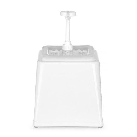 Distributer umaka s pumpom - bijeli - 2,5 L - Hendi