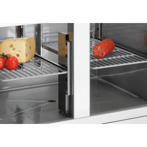 Saladette pour pizzaïolo pour la restauration professionnelle 5 Bacs 1/6 GN