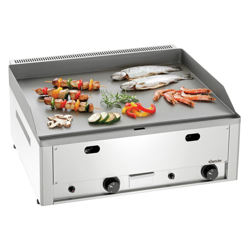 Plancha à Gaz en Inox - 650 x 480 mm - BARTSCHER Plancha à Gaz en Inox - 650 x 480 mm - BARTSCHER