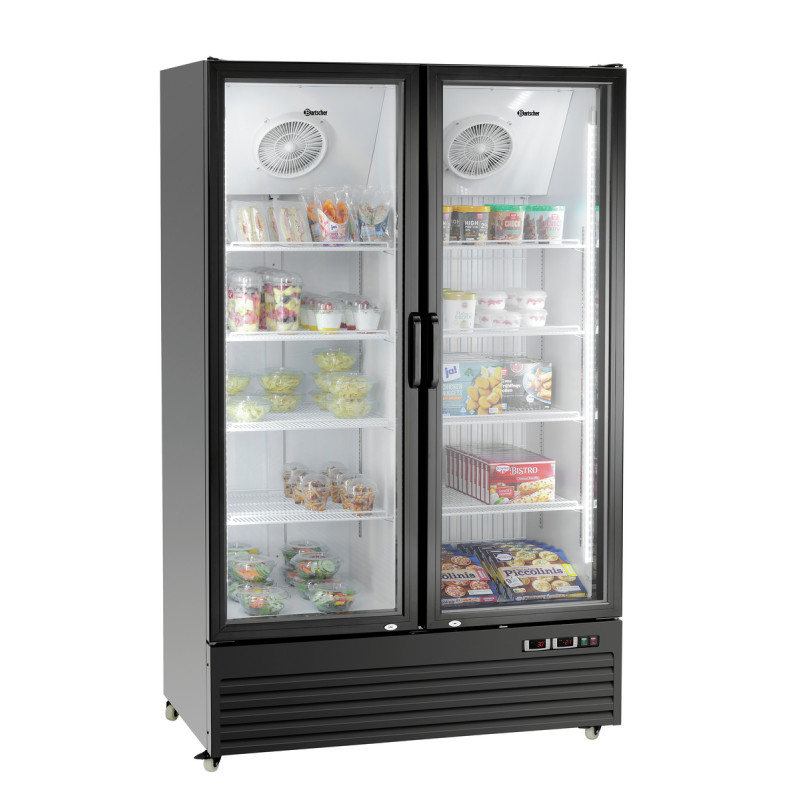 Positive and Negative Refrigerated Cabinet - 2 Glass Doors - 820 L - Bartscher Positive and Negative Refrigerated Cabinet - 2 Glass Doors - 820 L - Bartscher
