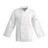 Bijela uniseks kuharska jakna s dugim rukavima Vegas - Veličina S - Whites Chefs Clothing - Fourniresto