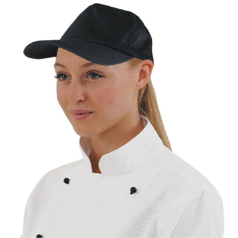 Kapa za bejzbol crna s podesivom trakom - jedna veličina - Whites Chefs Clothing - Fourniresto Kapa za bejzbol crna s podesivom trakom - jedna veličina - Whites Chefs Clothing - Fourniresto