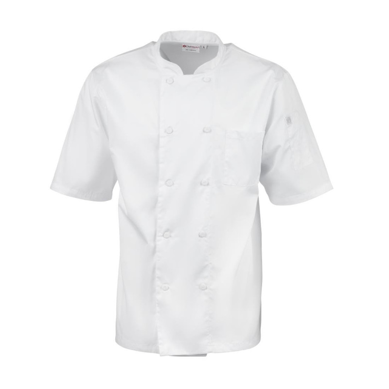 Unisex White Montreal Cool Vent Chef's Jacket - Size XL - Chef Works - Fourniresto Unisex White Montreal Cool Vent Chef's Jacket - Size XL - Chef Works - Fourniresto