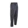 Unisex Black and White Striped Baggy Chef Pants - Size M - Chef Works - Fourniresto