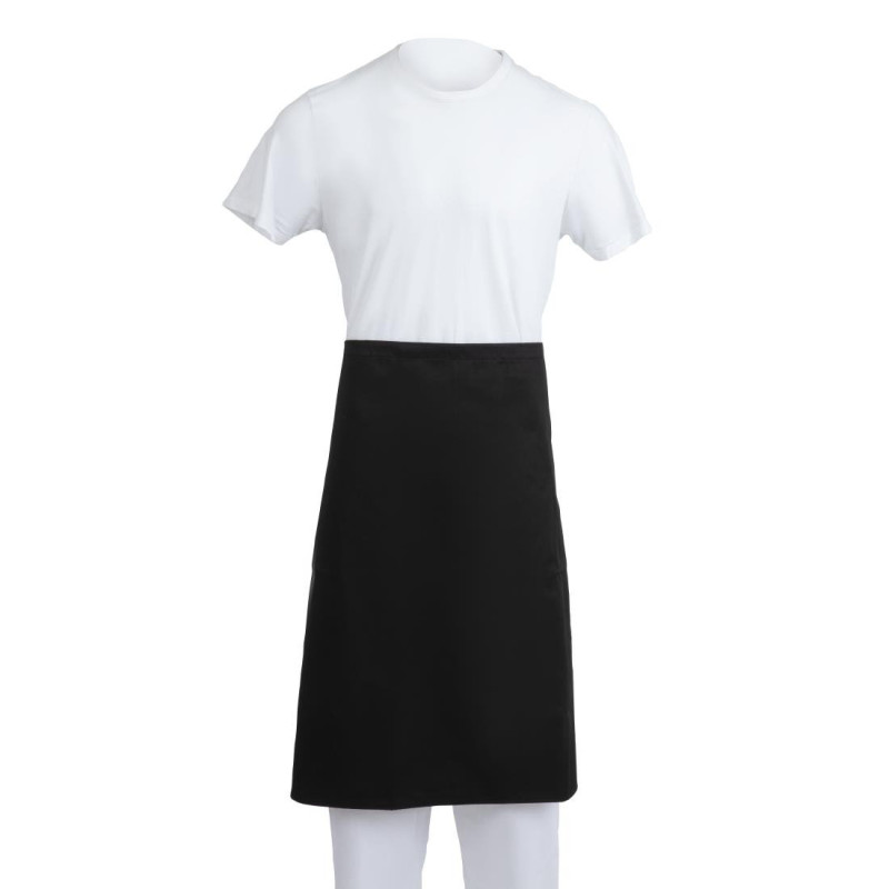 Standard Black Polycotton Apron 914 x 762 mm - Whites Chefs Clothing - Fourniresto Standard Black Polycotton Apron 914 x 762 mm - Whites Chefs Clothing - Fourniresto