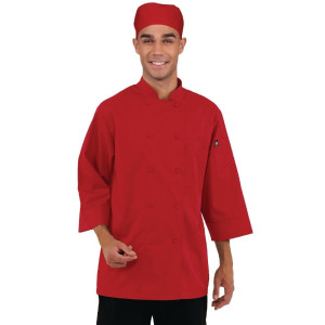 Kuharska jakna uniseks crvena - Veličina S - Chef Works - Fourniresto