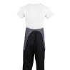 Prekrivač za kratki sivi antracitni konobar od polikotona 750 x 373 mm - Whites Chefs Clothing - Fourniresto