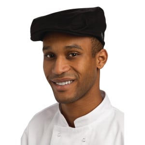Kapa Trend Crna s Unutarnjom Trakom za Upijanje - Veličina S/M - Chef Works - Fourniresto