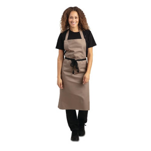 Pregača Bavette svijetlo smeđa od polikotona 711 x 965 mm - Whites Chefs Clothing - Fourniresto