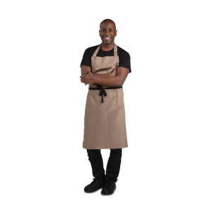 Pregača Bavette svijetlo smeđa od polikotona 711 x 965 mm - Whites Chefs Clothing - Fourniresto