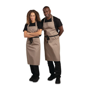 Pregača Bavette svijetlo smeđa od polikotona 711 x 965 mm - Whites Chefs Clothing - Fourniresto