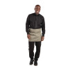 Prekrivač za stol u restoranu, kratki, maslinasto zeleni, od polikotona, 373 x 750 mm - Whites Chefs Clothing - Fourniresto