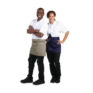 Prekrivač za stol u restoranu, kratki, maslinasto zeleni, od polikotona, 373 x 750 mm - Whites Chefs Clothing - Fourniresto