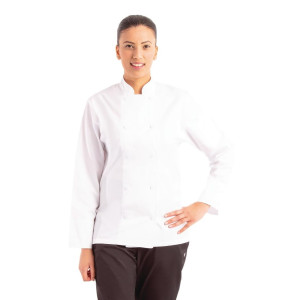 Bijela kuharska jakna s dugim rukavima Calgary - Veličina M - Chef Works - Fourniresto