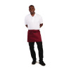 Pregača za konobare kratka bordo boje od polikotona 373 x 750 mm - Whites Chefs Clothing - Fourniresto