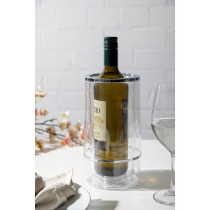 Hladnjak za vino s dvostrukim zidom od prozirnog akrila - APS - Fourniresto