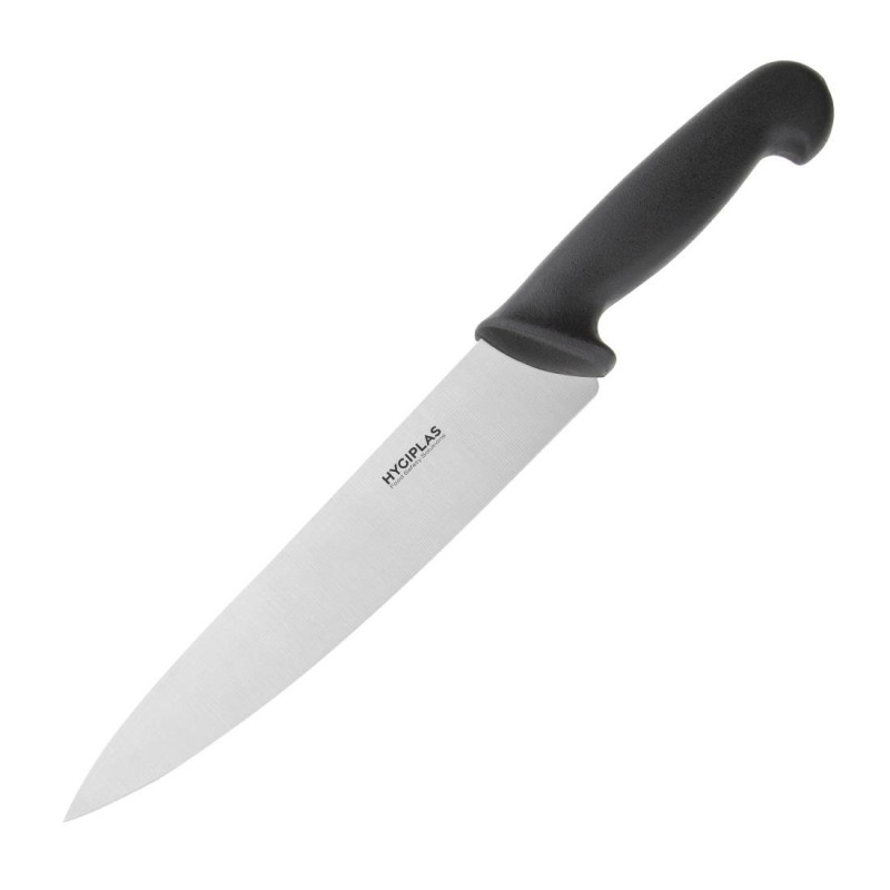 Couteau De Cuisinier Noir Lame De 21,5 Cm - Hygiplas - Fourniresto Couteau De Cuisinier Noir Lame De 21,5 Cm - Hygiplas - Fourniresto