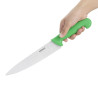 Nož za kuhanje zeleni oštrica 21,5 cm - Hygiplas - Fourniresto
