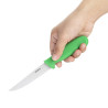 Nož za povrće zeleni nazubljena oštrica 10 cm - Hygiplas - Fourniresto