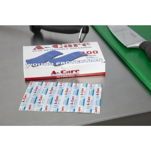 Standardni plavi flasteri - 70 x 25 mm - Paket od 100 - FourniResto - Fourniresto